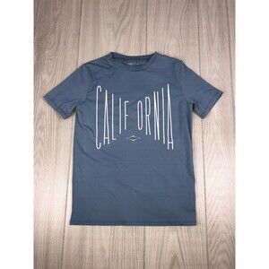 GAP Kids Boys Size Medium 8-9 Rash Guard Swim Shirt Blue With California Graphic